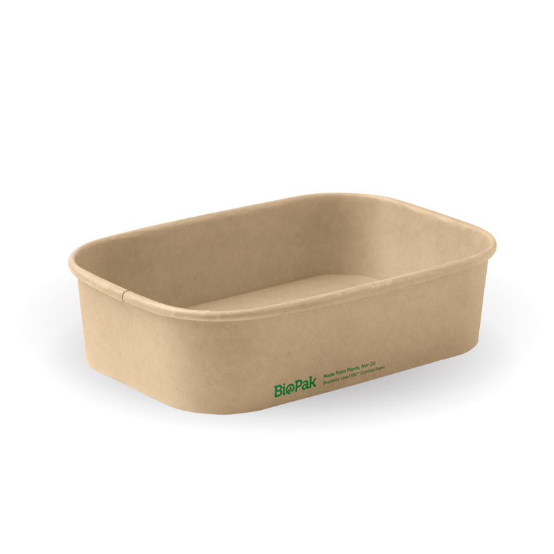 500ml Kraft Rectangle Bowl (3,000)