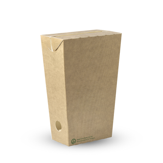 Large Kraft Enclosed Chip Box (8,000)