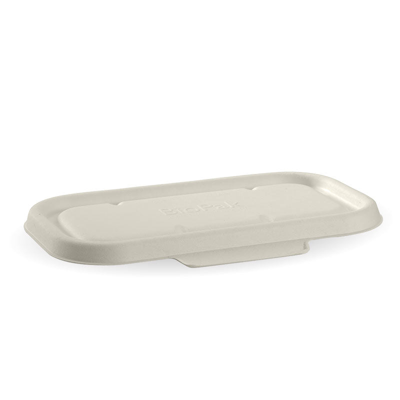 750/1000ml Natural Bagasse Rectangular Lid (5,000)